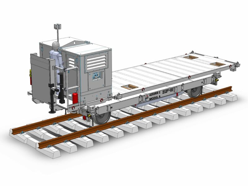 Zelfrijdende railtrailer