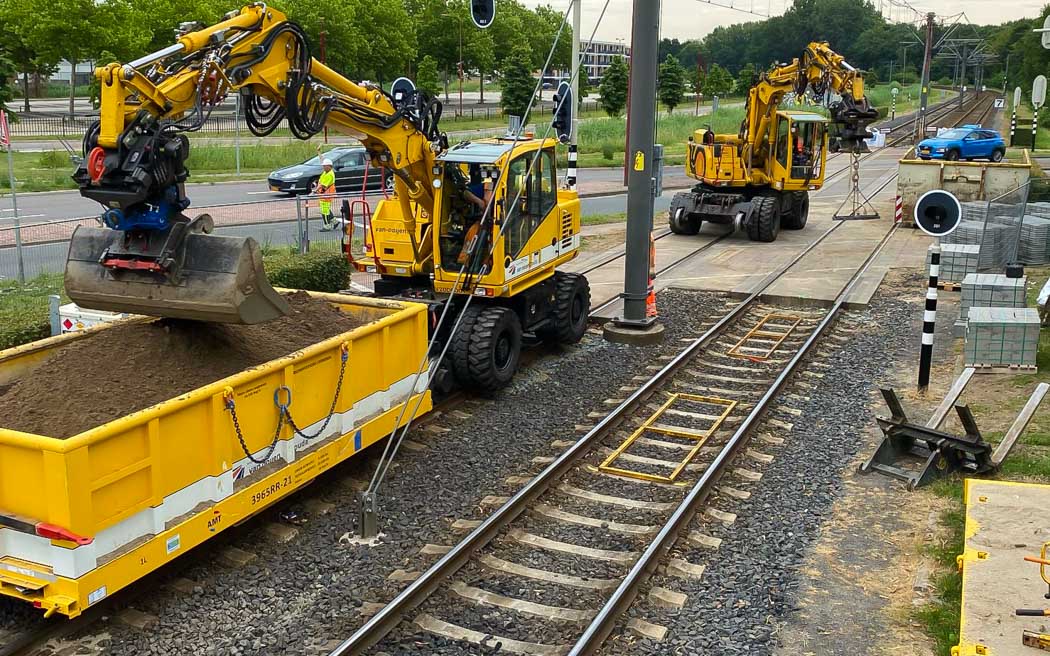 railtrailer / flat lorrie